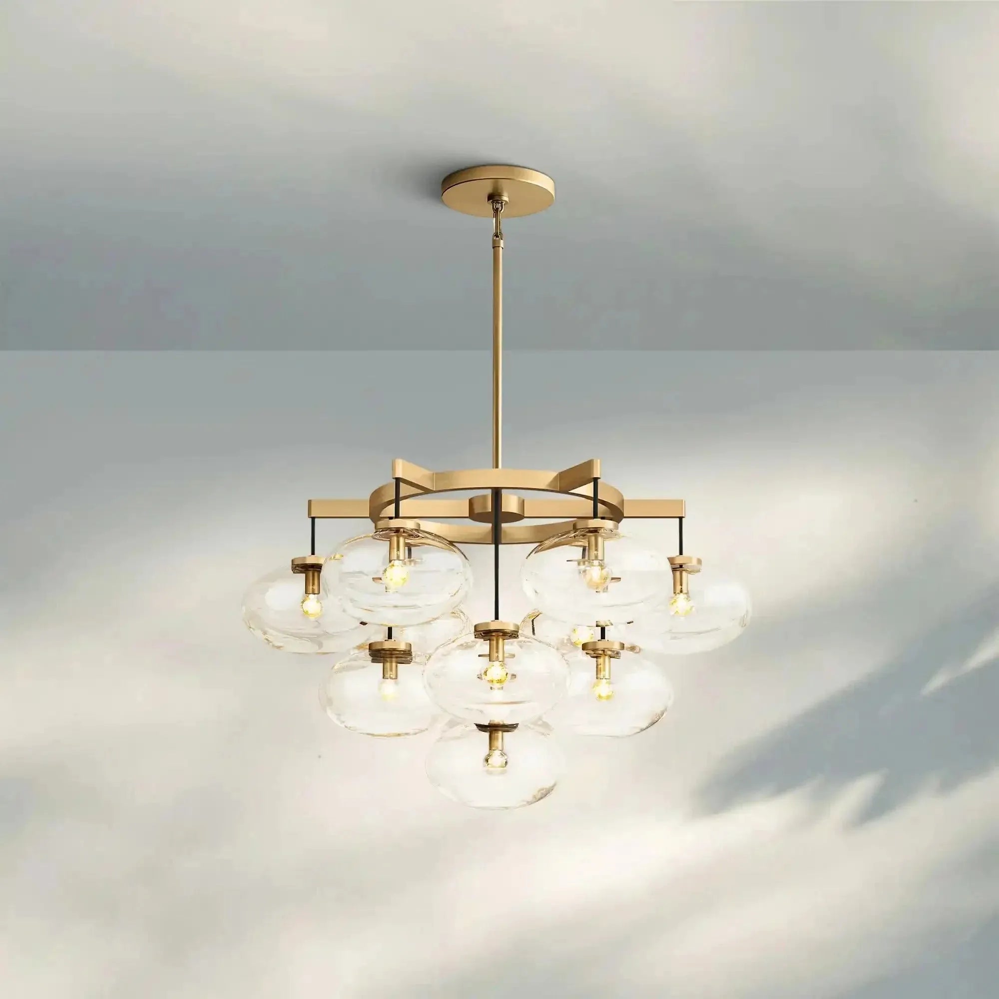 Cabretter Round Chandelier 36" 60" - Blushlighting