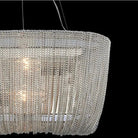 Cadenas Aluminum Chain Tassel Modern Chandelier - 40"Blushlighting