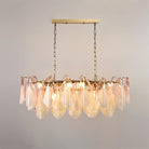 Caia Murano Glass Chandelier for Living Room - Dia 100cm x H 60cm / ∅ 39.3″ x H 23.6″Pink & WhiteBlushlighting