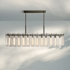 Calametta Glass Rectangular Chandelier 60" 72" - Blushlighting
