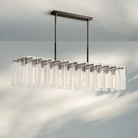 Calametta Glass Rectangular Chandelier 60" 72" - Blushlighting