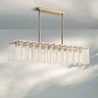 Calametta Glass Rectangular Chandelier 60" 72" - Blushlighting