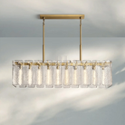 Calametta Glass Rectangular Chandelier 60" 72" - Blushlighting