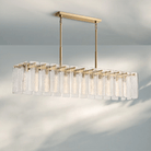 Calametta Glass Rectangular Chandelier 60" 72" - Blushlighting