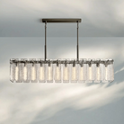 Calametta Glass Rectangular Chandelier 60" 72" - Blushlighting