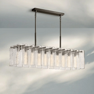 Calametta Glass Rectangular Chandelier 60" 72" - Blushlighting
