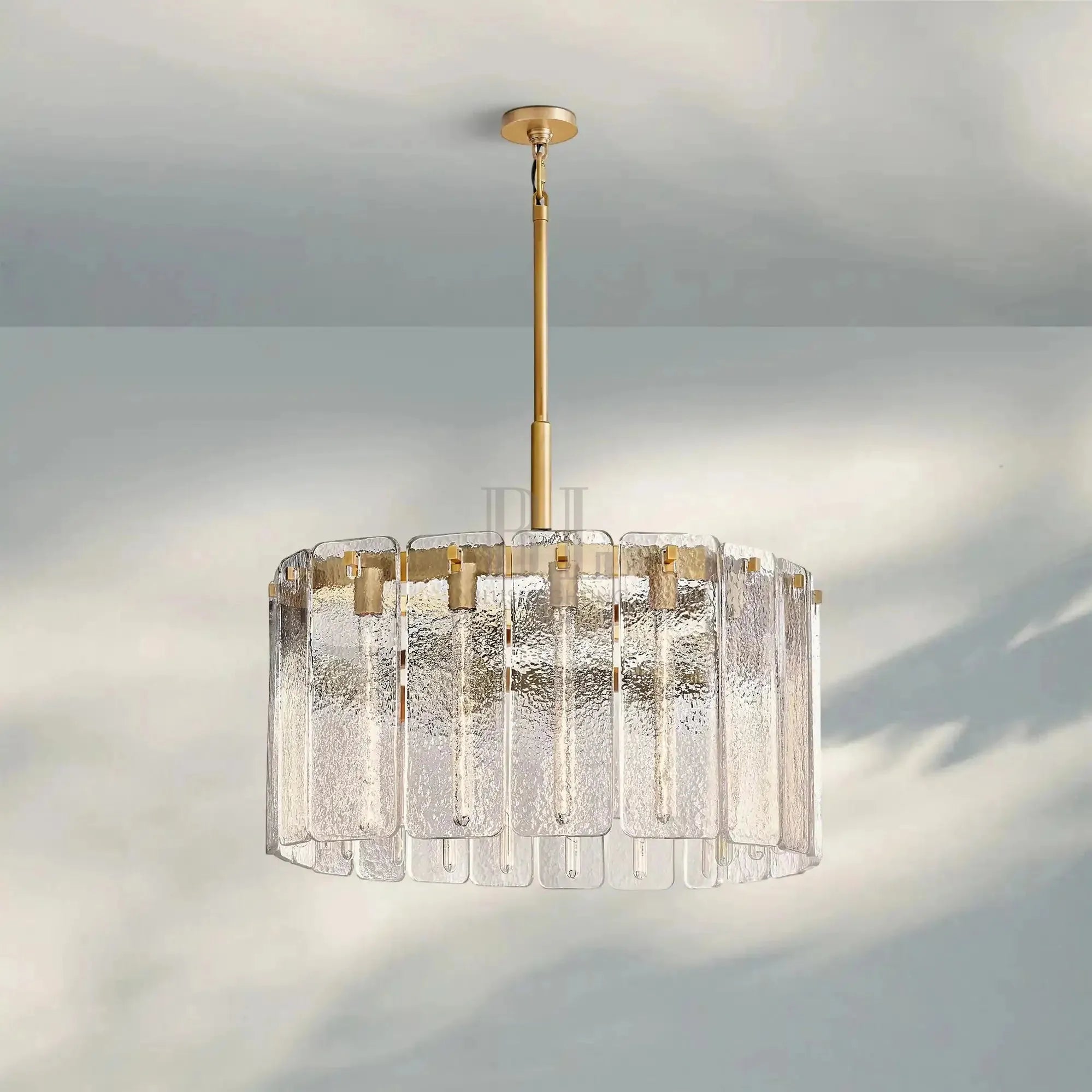 Calametta Glass Round Chandelier 36" 48" 60" - Blushlighting