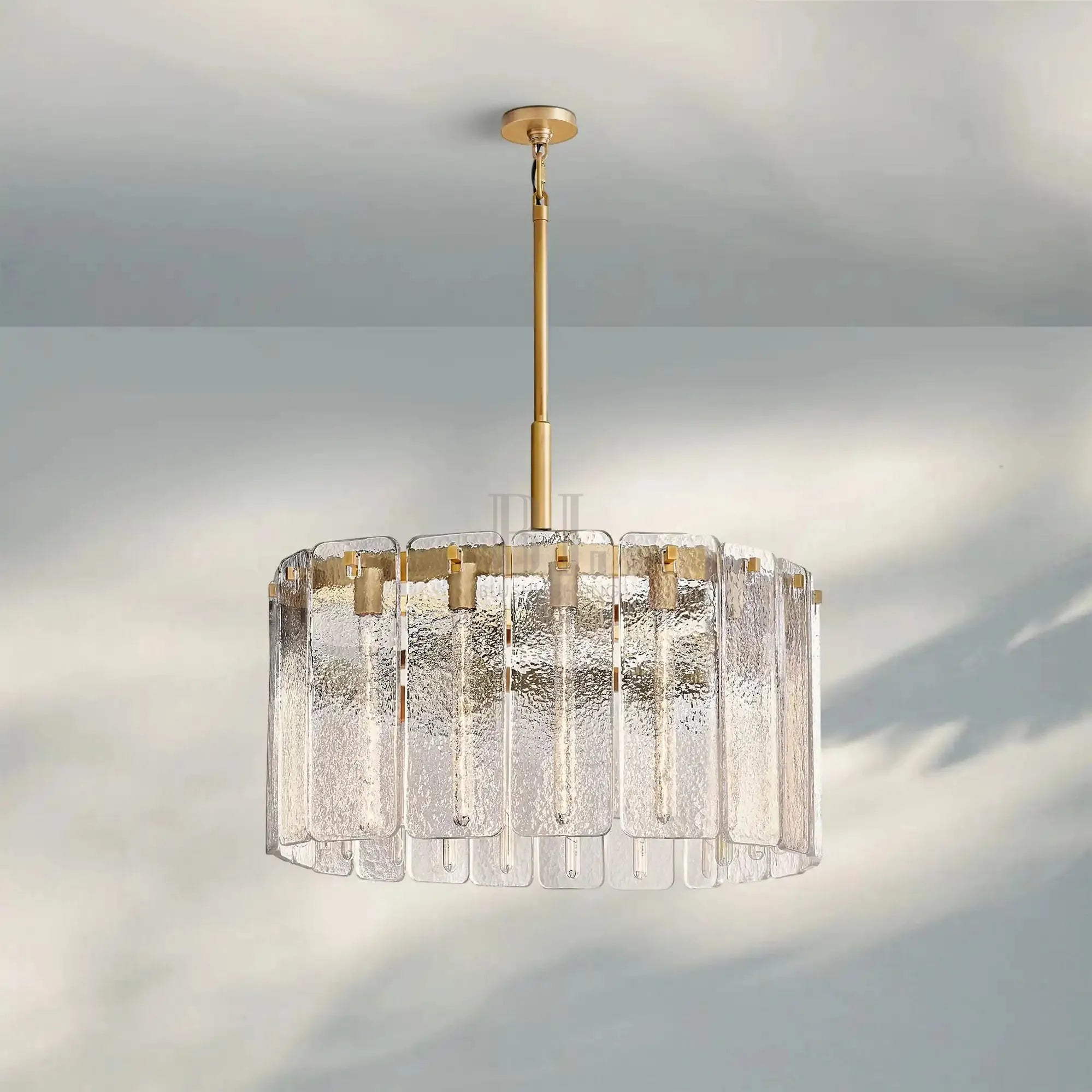 Calametta Glass Round Chandelier 36" 48" 60" - Blushlighting