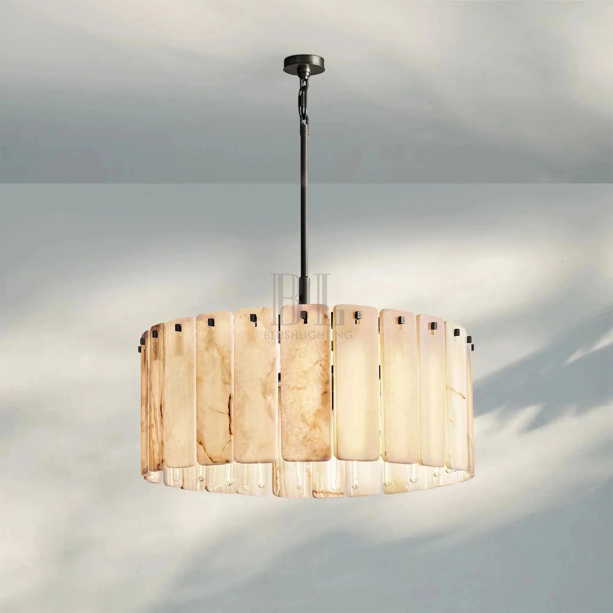 Calametta Onyx Round Chandelier 36" 48'' 60'' - Blushlighting