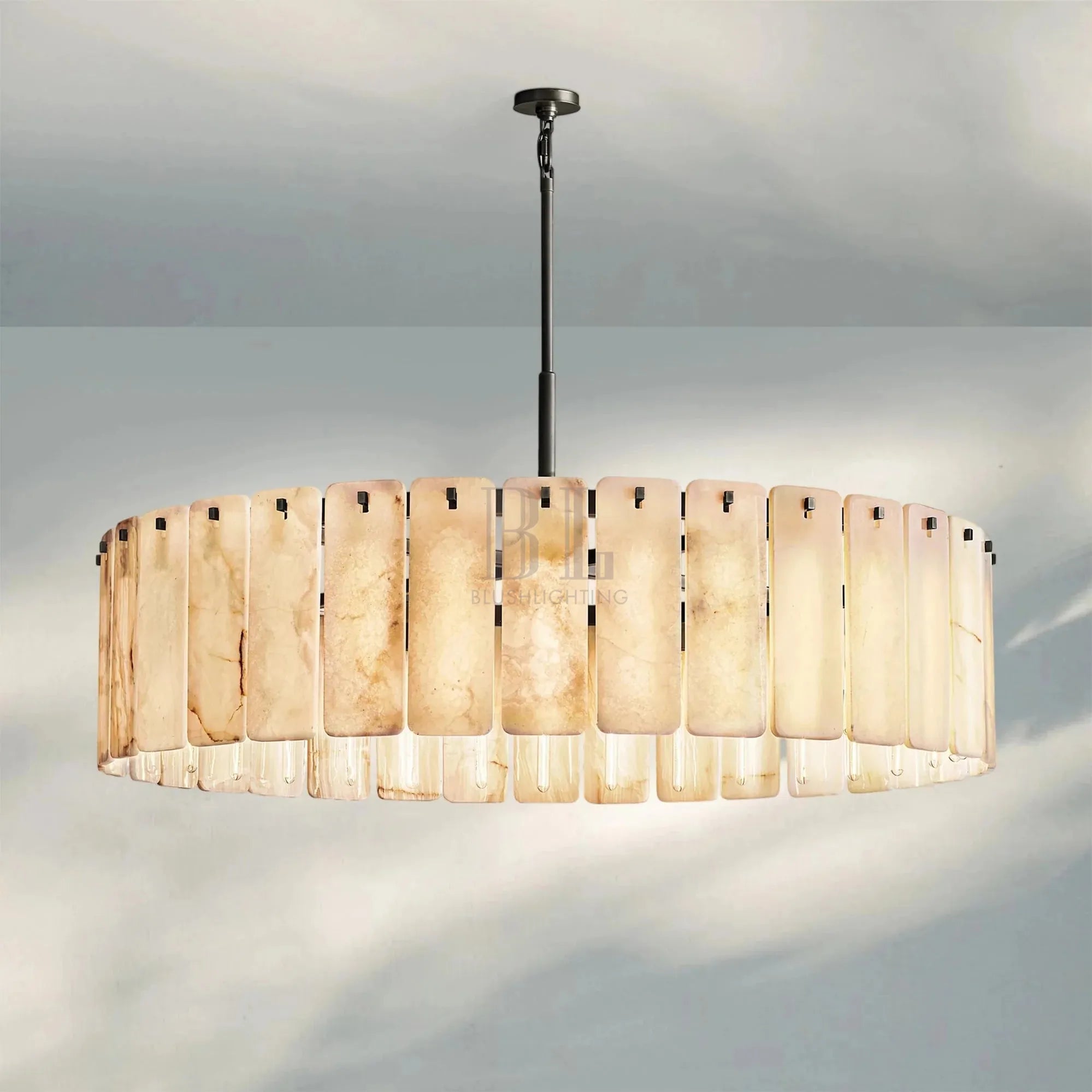 Calametta Onyx Round Chandelier 36" 48'' 60'' - Blushlighting