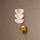 Calista Alabaster Tiered Wall Sconce - W5.71 × H22.44 × D6.10 inBlushlighting