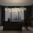 Calla Ginko Leaf Linear Chandelier - GreenL59.06" (150cm)Warm Light 2700KBlushlighting