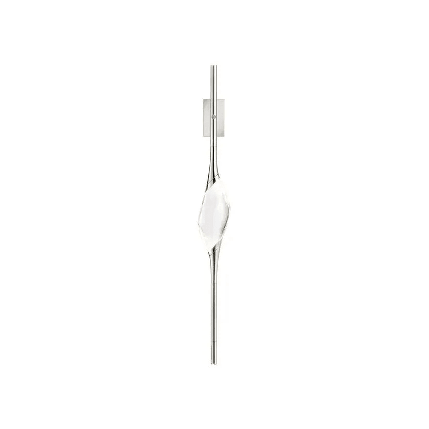 Callista Modern Crystal Linear Wall Sconce - NickelBlushlighting