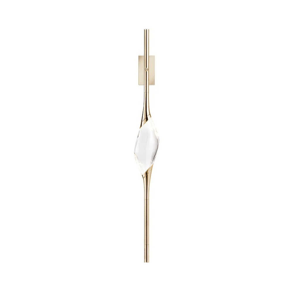 Callista Modern Crystal Linear Wall Sconce - BlackBlushlighting