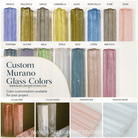Calyra Tiered Glass Chandelier - ∅ 26.4″ x H 23.6″Blue & GoldBlushlighting