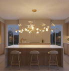 Calyx Bird Branch Chandelier for Dining Room - Copper49.2" (125cm)Warm White 3000KBlushlighting