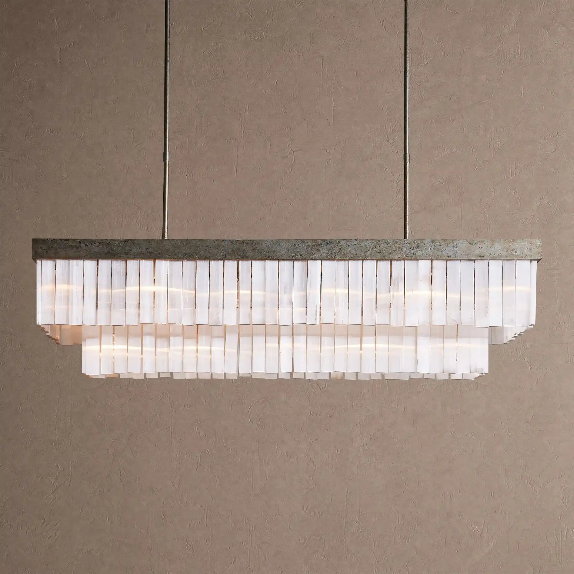 Cameron Rectangular Chandelier 49''59'' - 49''Blushlighting