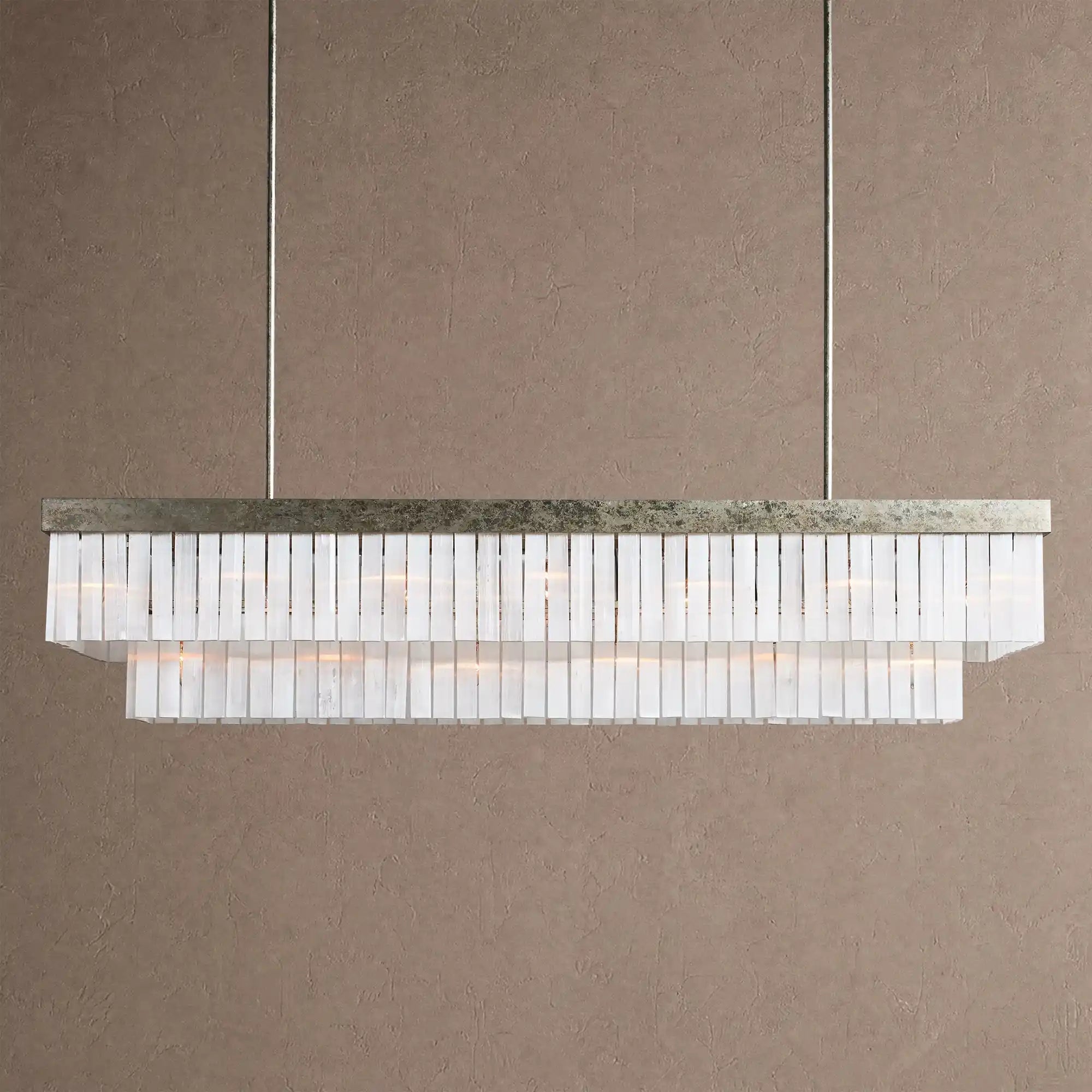 Cameron Rectangular Chandelier 49''59'' - 59''Blushlighting