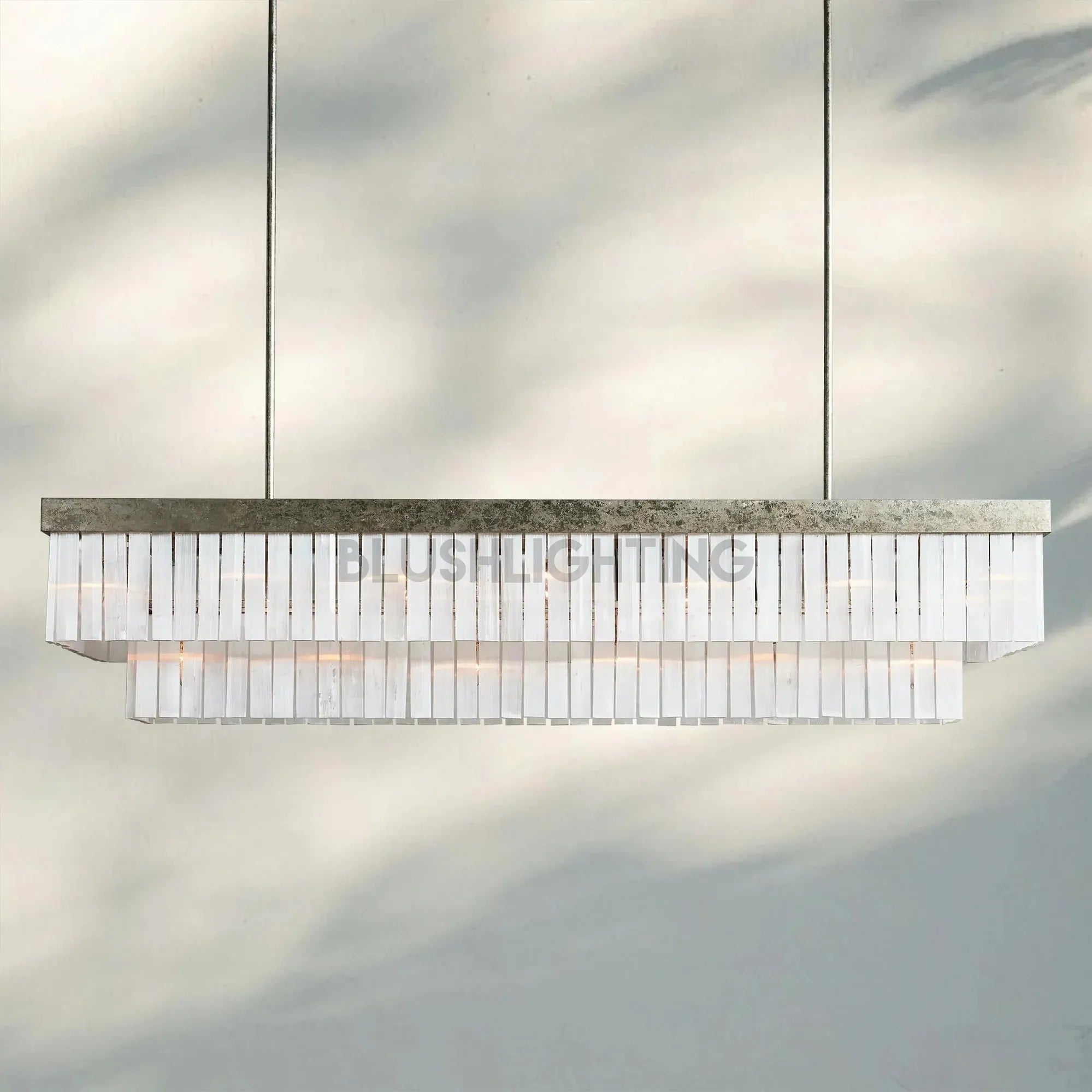 Cameron Rectangular Chandelier 49''59'' - 59''Blushlighting