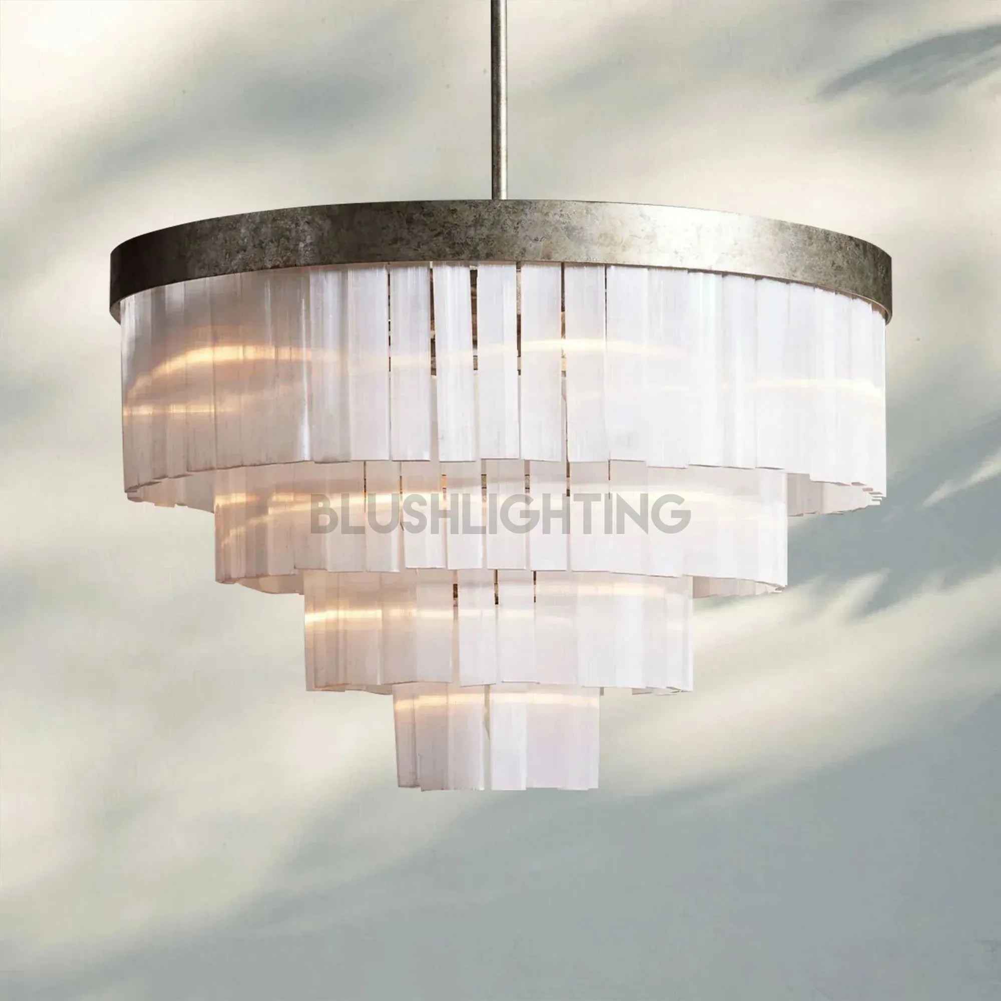 Cameron Round Chandelier 3/4 Tier - 4 - TierBlushlighting