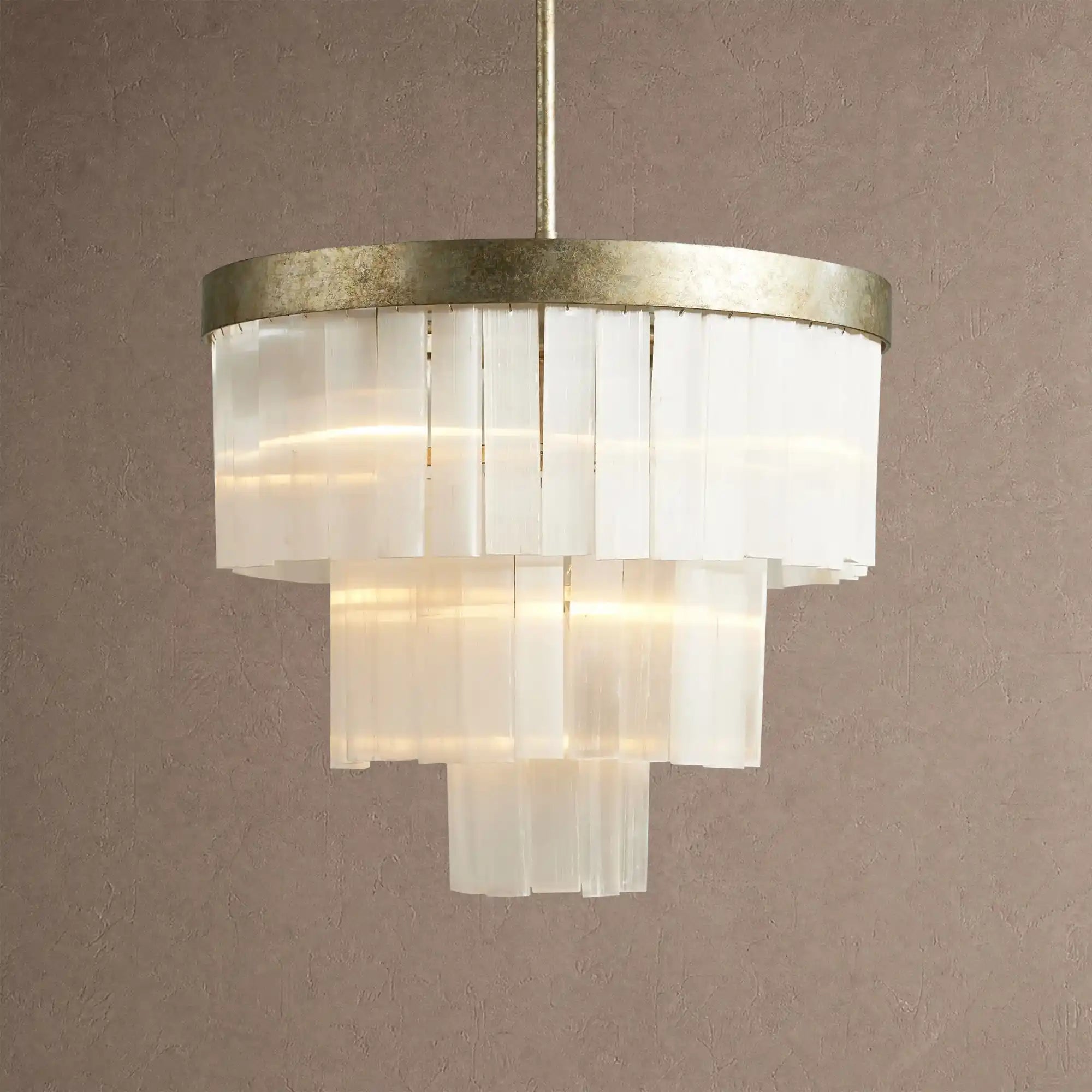 Cameron Round Chandelier 3/4 Tier - 3-TierBlushlighting