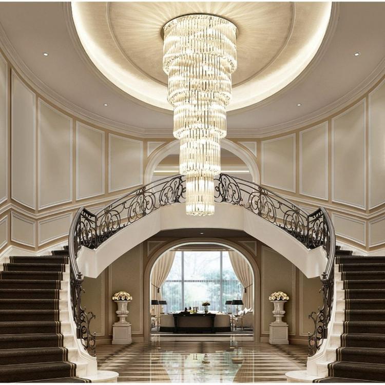 Camille Multiple Tier Crystal Chandelier - Diameter( 15.8 in ) x Height ( 39.4 in )3 LayersBlushlighting