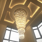 Camille Multiple Tier Crystal Chandelier - Diameter( 15.8 in ) x Height ( 39.4 in )3 LayersBlushlighting