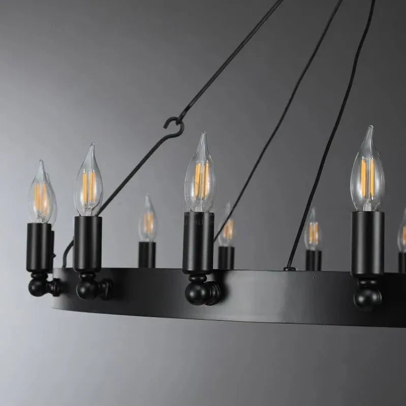 Camina Luxury Vintage Round Chandelier-