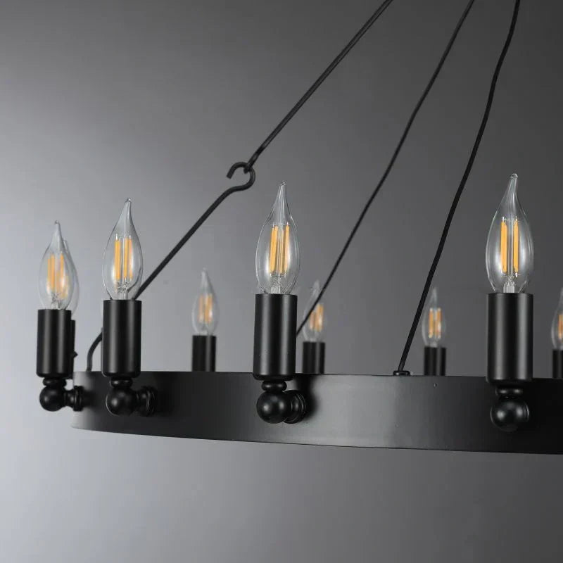 Camina Luxury Vintage Round Chandelier-