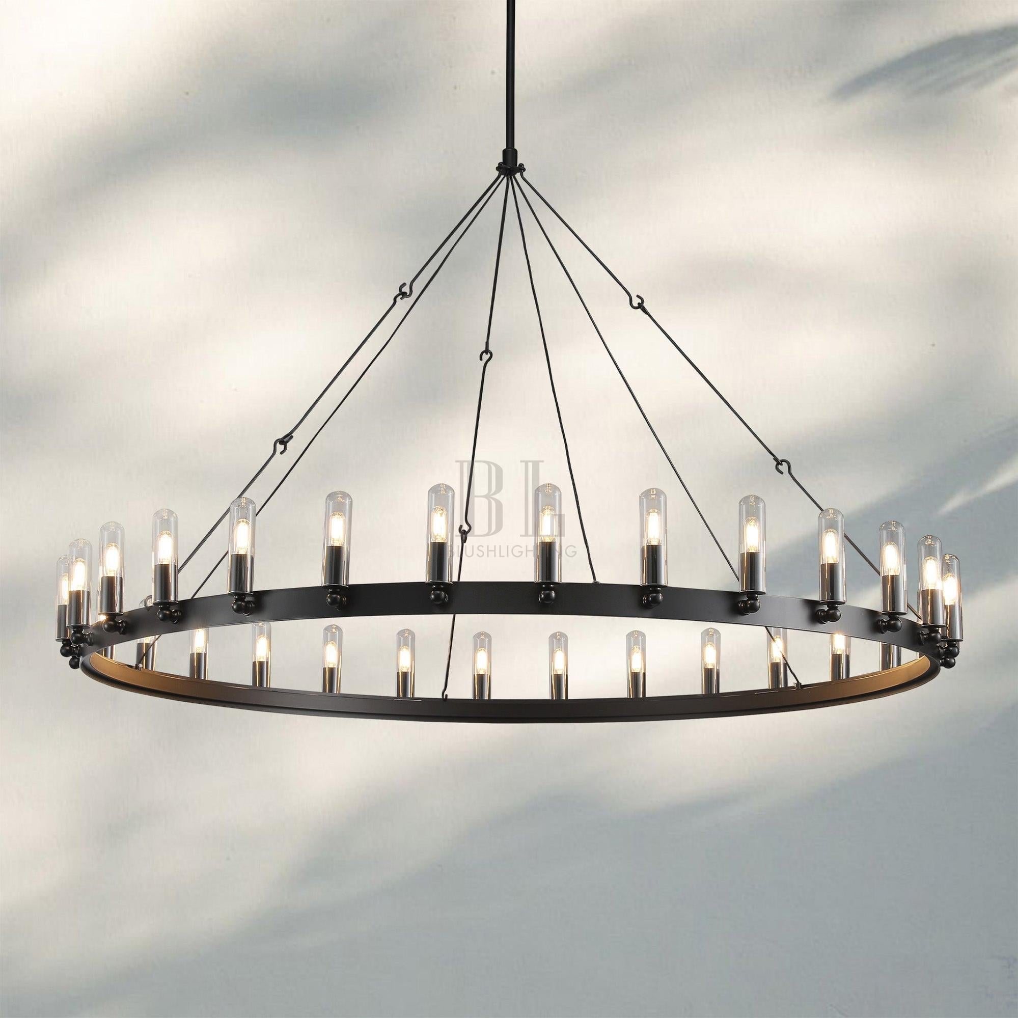 Camina Luxury Vintage Round Chandelier-