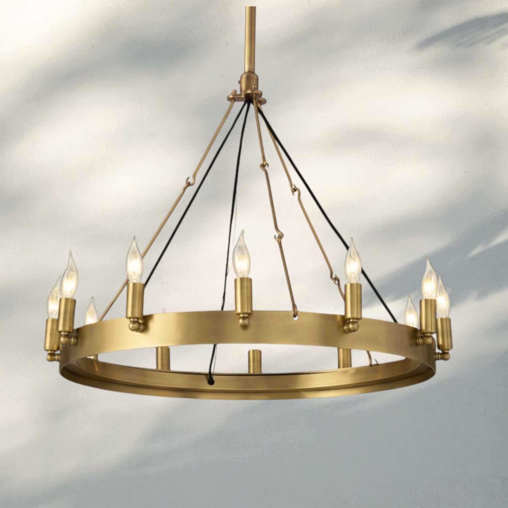 Camina Luxury Vintage Round Chandelier-