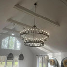 Camina Vintage 2-Tier Round Chandelier-