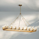 Camina Vintage Rectangle Chandelier 41’‘ 52’‘-
