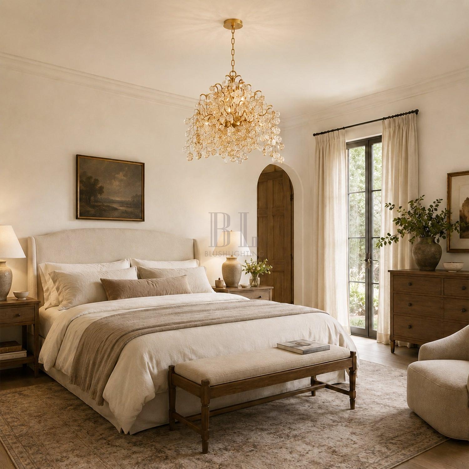 Campo Round Chandelier 11 Light 33"W - Blushlighting
