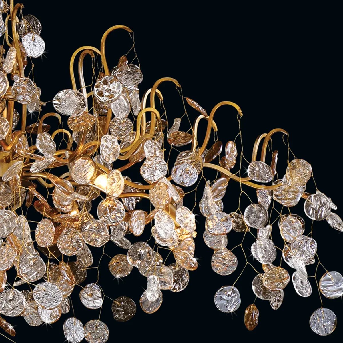 Campo Round Chandelier 8 Light 26"W - Blushlighting