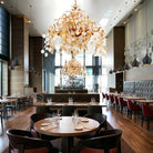 Campobasso 7 Light Flush Mount 27.25"W 14 "H - Blushlighting