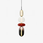 Candied Glass Combo Pendant Light - Long canopy 2 heads A1: L 11.8″ x W 4.7″ x H 59″Warm LightBlushlighting