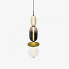 Candied Glass Combo Pendant Light - Long canopy 2 heads A1: L 11.8″ x W 4.7″ x H 59″Warm LightBlushlighting