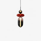 Candied Glass Combo Pendant Light - Long canopy 2 heads A1: L 11.8″ x W 4.7″ x H 59″Warm LightBlushlighting