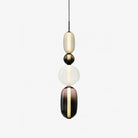 Candied Glass Combo Pendant Light - Long canopy 2 heads A1: L 11.8″ x W 4.7″ x H 59″Warm LightBlushlighting