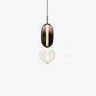 Candied Glass Combo Pendant Light - Long canopy 2 heads A1: L 11.8″ x W 4.7″ x H 59″Warm LightBlushlighting