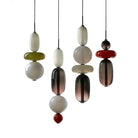 Candied Glass Combo Pendant Light - Long canopy 2 heads A1: L 11.8″ x W 4.7″ x H 59″Warm LightBlushlighting