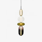 Candied Glass Combo Pendant Light - Long canopy 2 heads A1: L 11.8″ x W 4.7″ x H 59″Warm LightBlushlighting