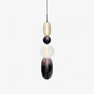 Candied Glass Combo Pendant Light - Long canopy 2 heads A1: L 11.8″ x W 4.7″ x H 59″Warm LightBlushlighting