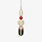Candied Glass Combo Pendant Light - Long canopy 2 heads A1: L 11.8″ x W 4.7″ x H 59″Warm LightBlushlighting