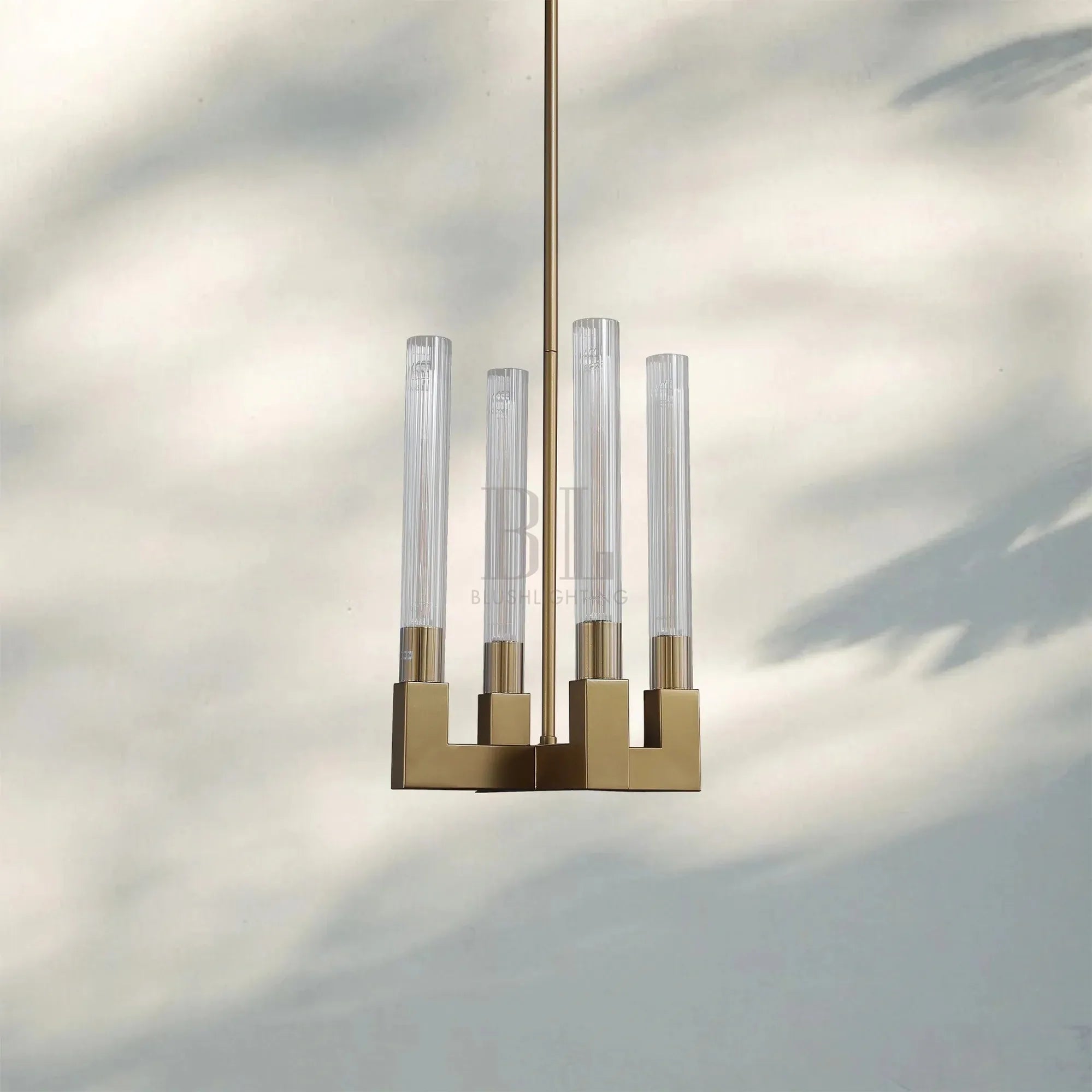 Cannel Candlestick Glass Pendant Light-