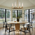 Cannel Candlestick Round Chandelier 36"48"60"72"-Round 36" diam-Lacquered Brass-Blushlighting