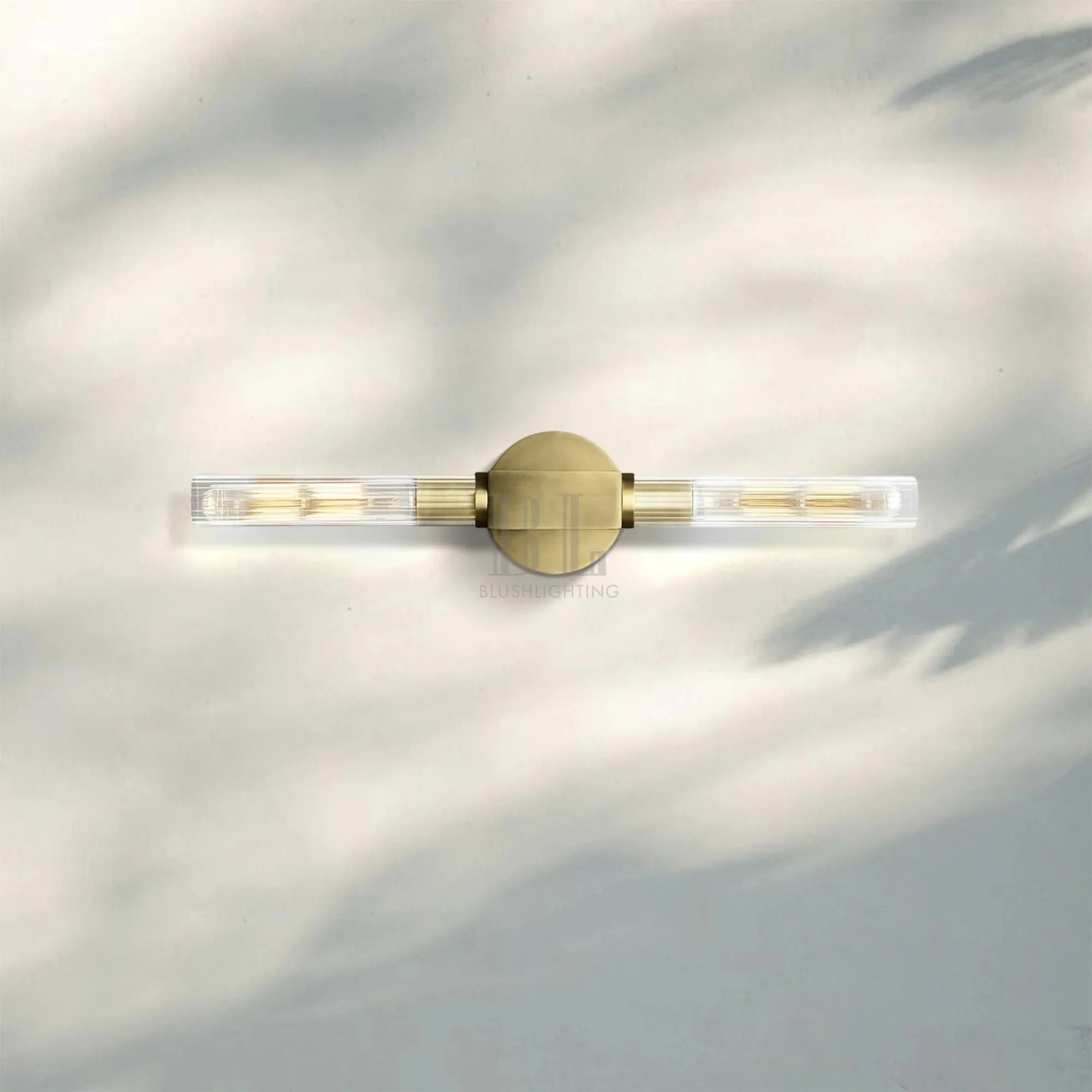 Cannel Glass Linear Wall Sconce-