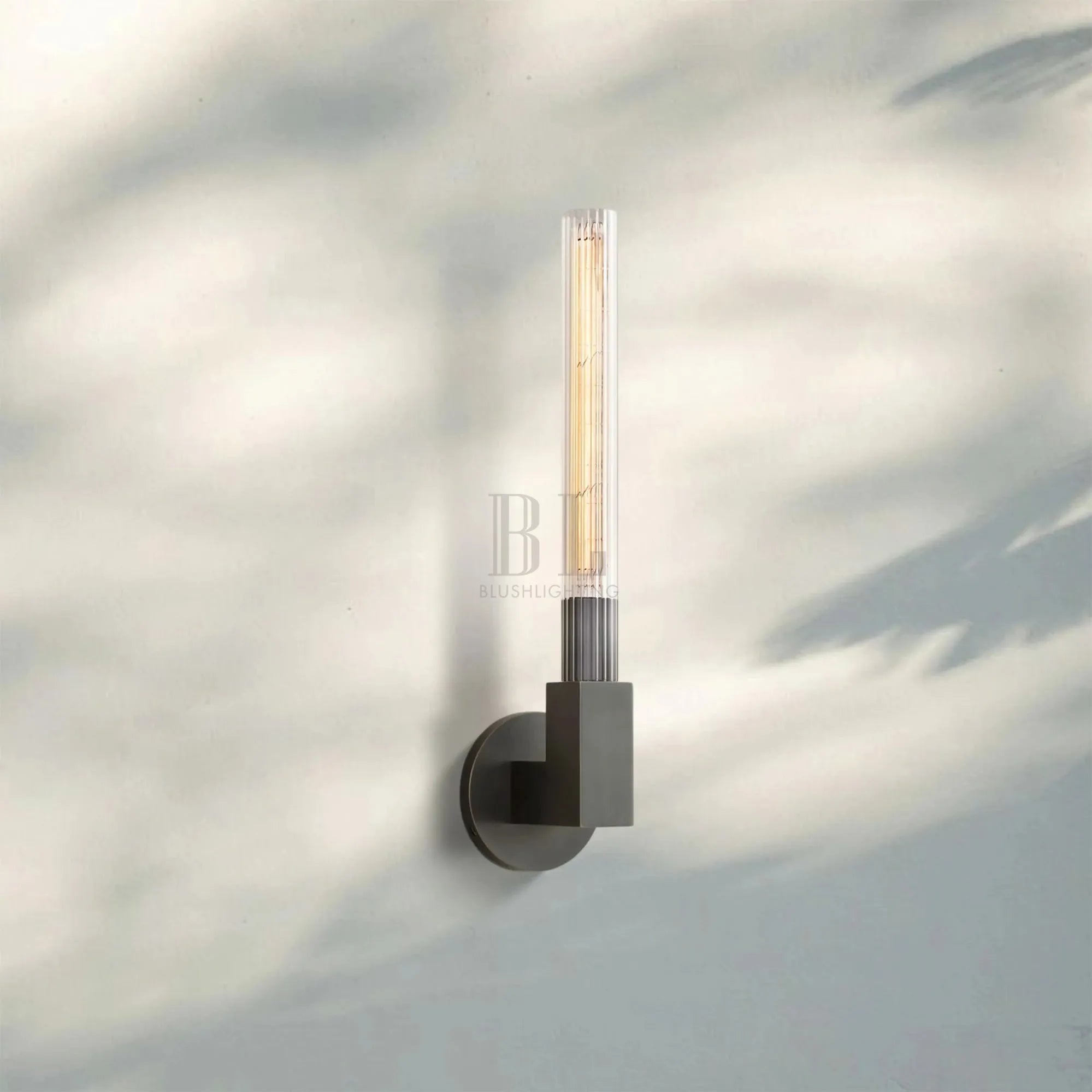 Cannel Single Wall Sconce-Bronze-