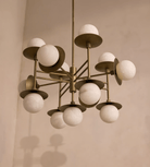 Cara Alabaster Chandelier - ∅ 23.6″ x H 63″Bronze & WhiteBlushlighting